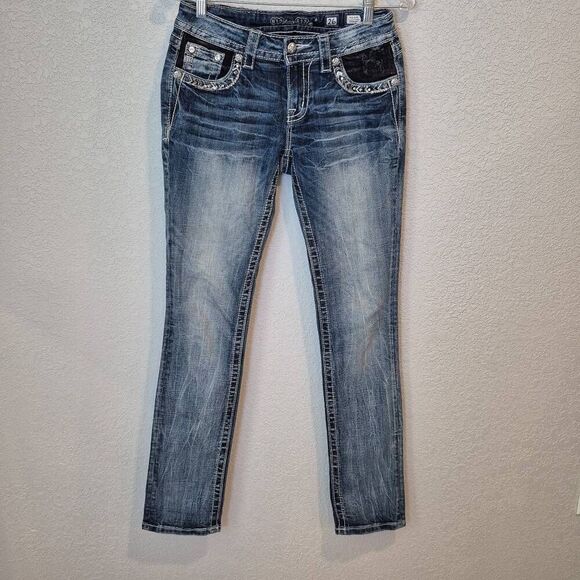 Miss Me Denim - Miss Me Women's Mid Rise Straight Jeans Size 26